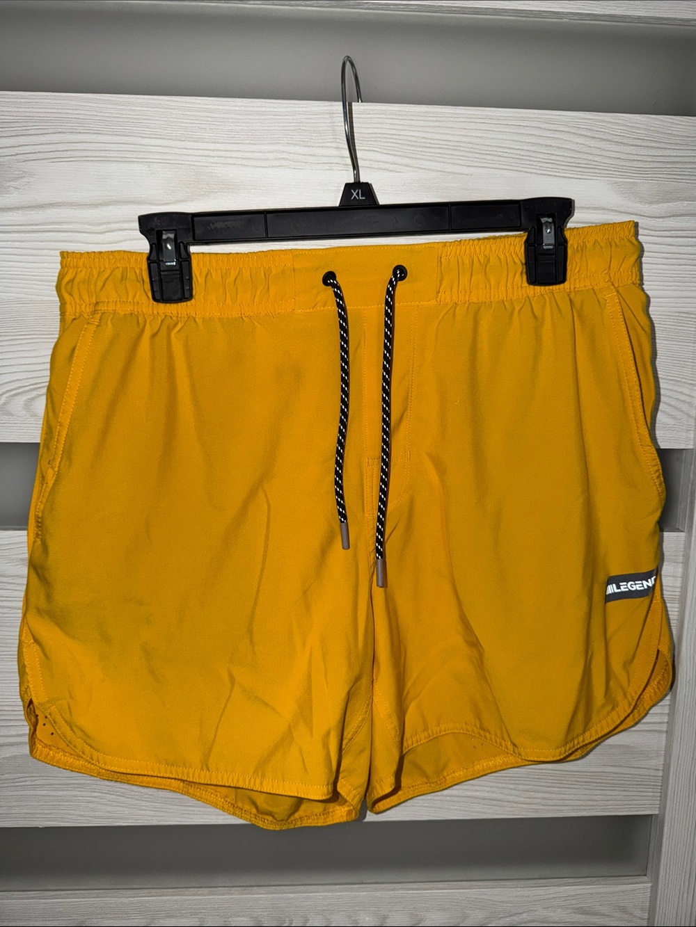 Legends Luka Shorts in Golden Yellow with Reflective Drawstring